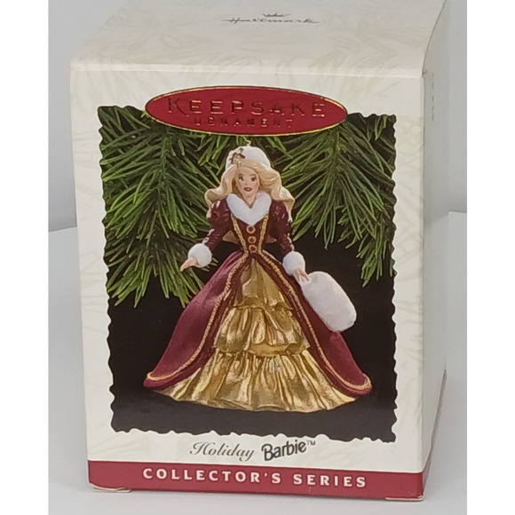 1996 Hallmark Holiday Barbie Collector's Series Ornament - Picture 1 of 8